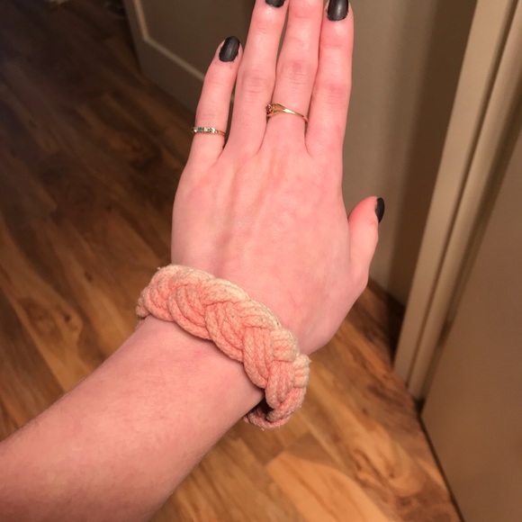 Faded Pink Braided Rope Bracelet (PacSun) - Picture 3 of 4